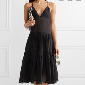 Mara Hoffman Black Tiered Dress